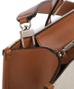 G Status Handtasche Polyester, Canvas beige/braun