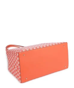 G Wave Large Shopper Lederimitat orange