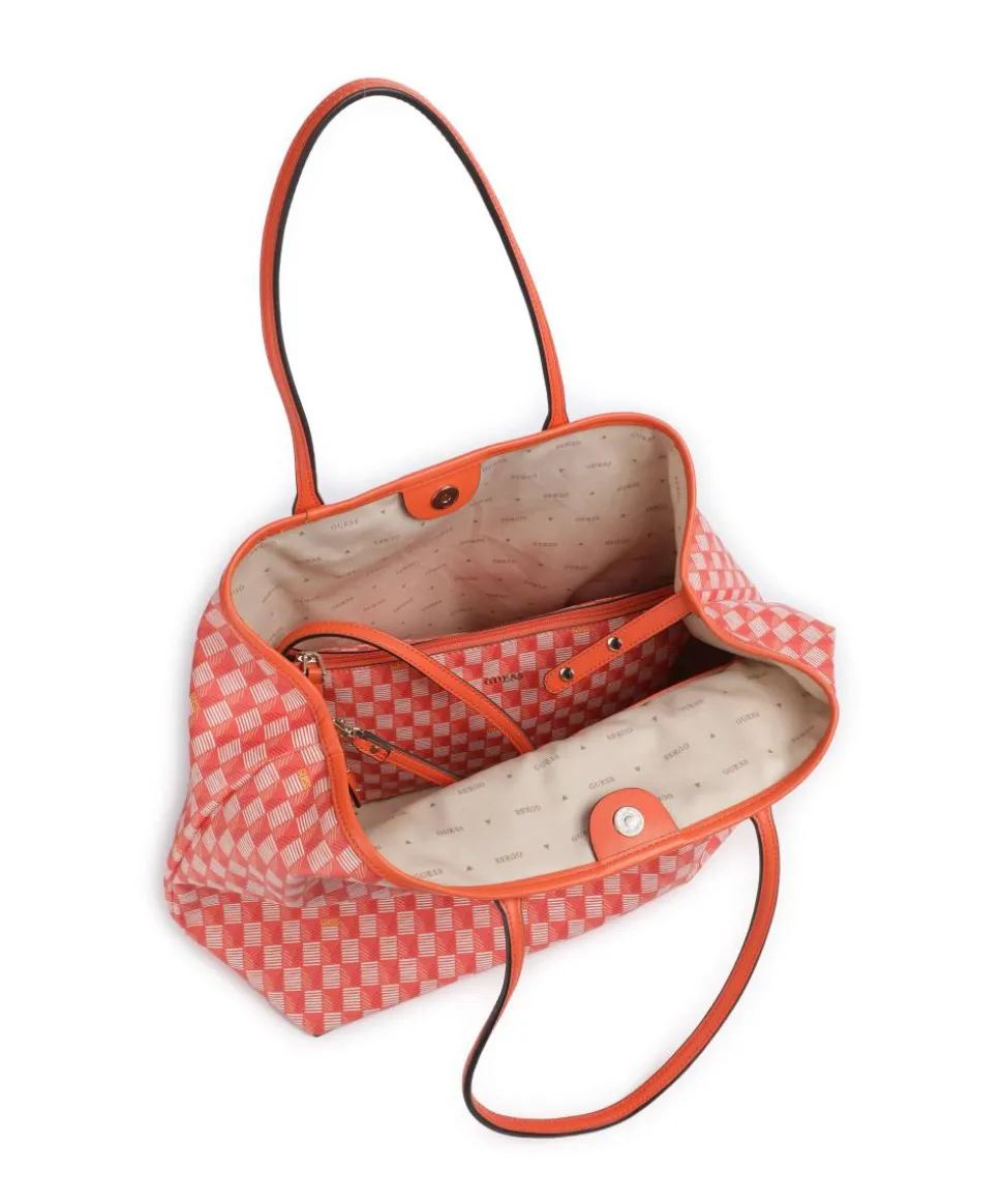 G Wave Large Shopper Lederimitat orange