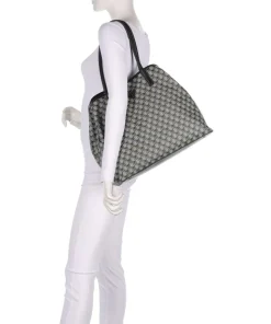 G Wave Large Shopper Lederimitat schwarz