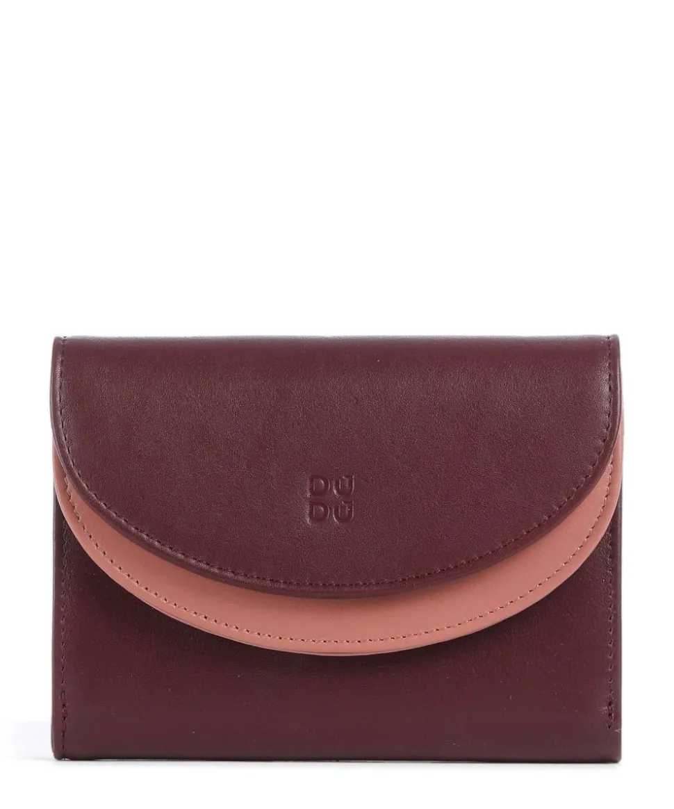 Galapagos RFID Geldbörse fein genarbtes Kalbsleder dunkelrot