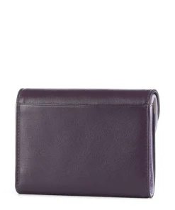 Galapagos RFID Geldbörse fein genarbtes Kalbsleder aubergine