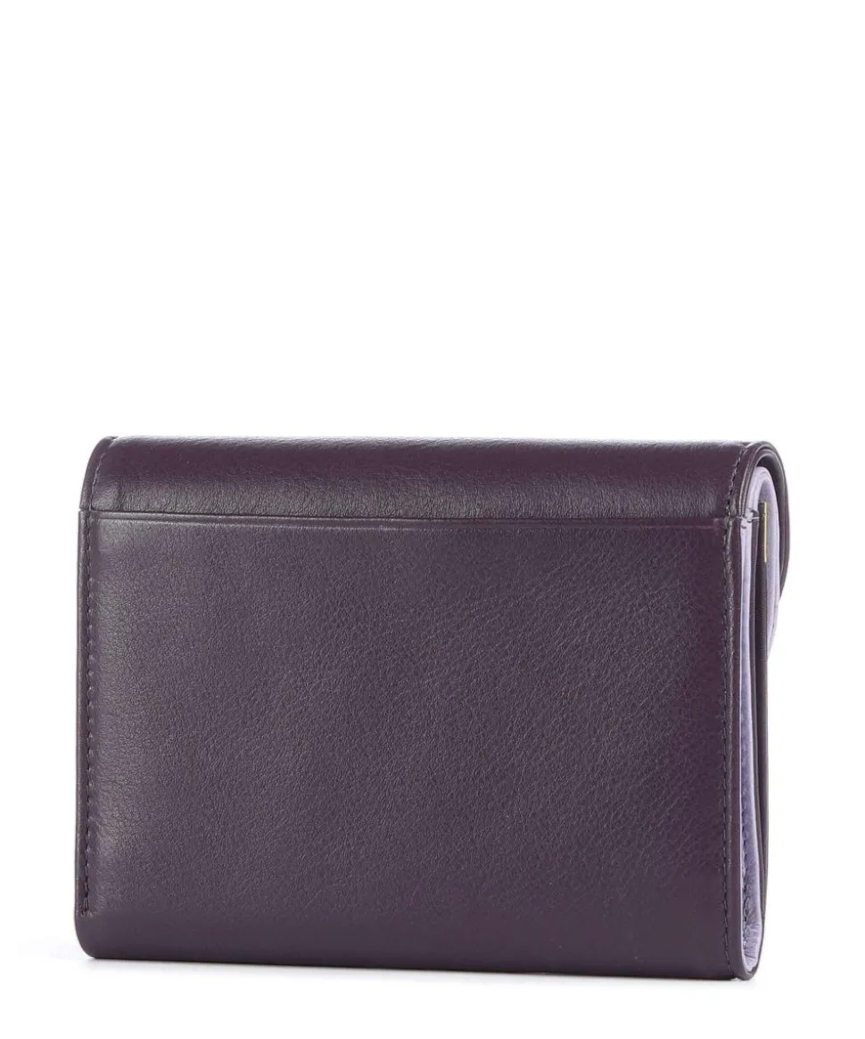 Galapagos RFID Geldbörse fein genarbtes Kalbsleder aubergine