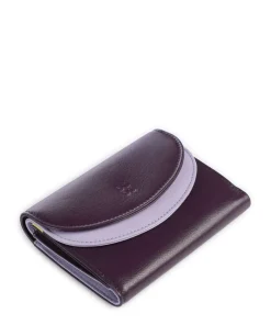 Galapagos RFID Geldbörse fein genarbtes Kalbsleder aubergine
