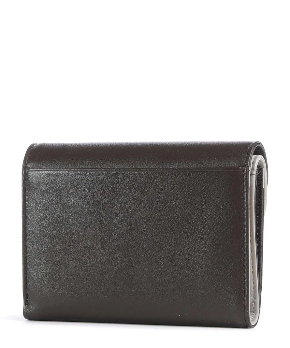 Galapagos RFID Geldbörse fein genarbtes Kalbsleder braun