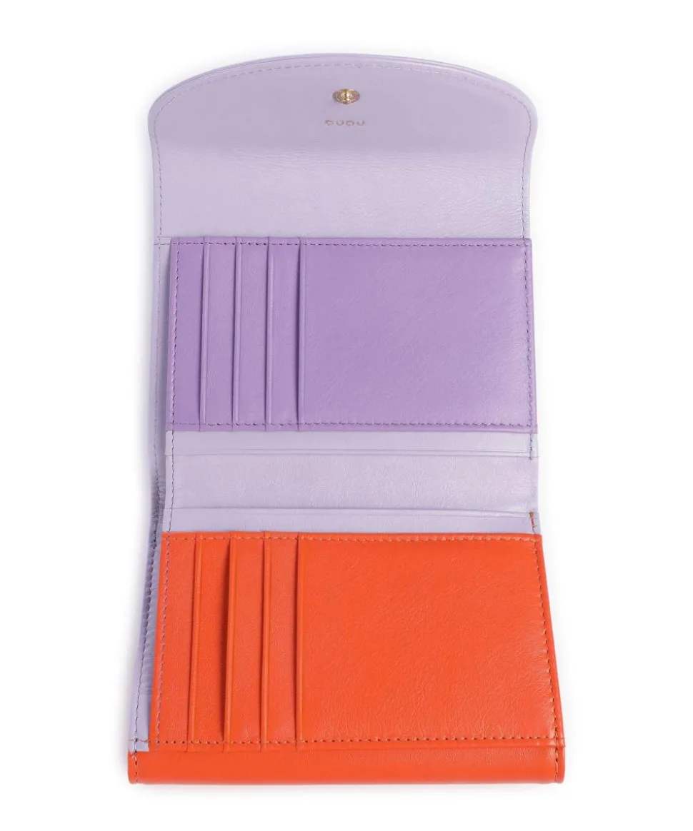 Galapagos RFID Geldbörse fein genarbtes Kalbsleder violett