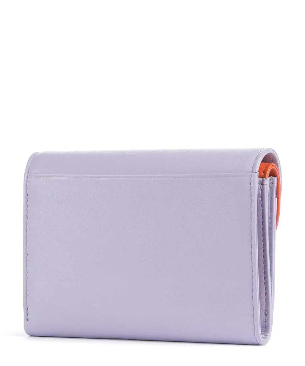 Galapagos RFID Geldbörse fein genarbtes Kalbsleder violett