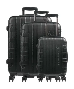 Galatea 4-Rollen Trolley Set schwarz 3-tlg.