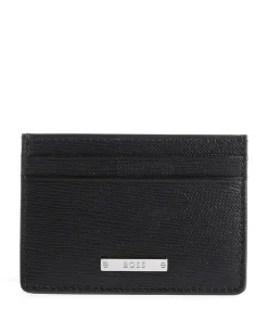Gallery Kreditkartenetui Saffiano-Rindsleder schwarz