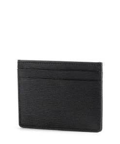 Gallery Kreditkartenetui Saffiano-Rindsleder schwarz