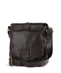 Garofano Umhängetasche genarbtes Rindsleder dunkelbraun