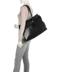 Gaucho Ellen Shopper 15″ fein genarbtes Rindsleder schwarz