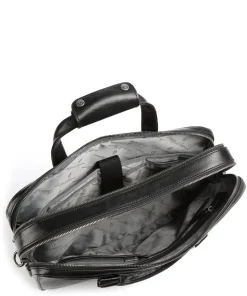 Gaucho Paul Aktentasche 15″ fein genarbtes Rindsleder schwarz