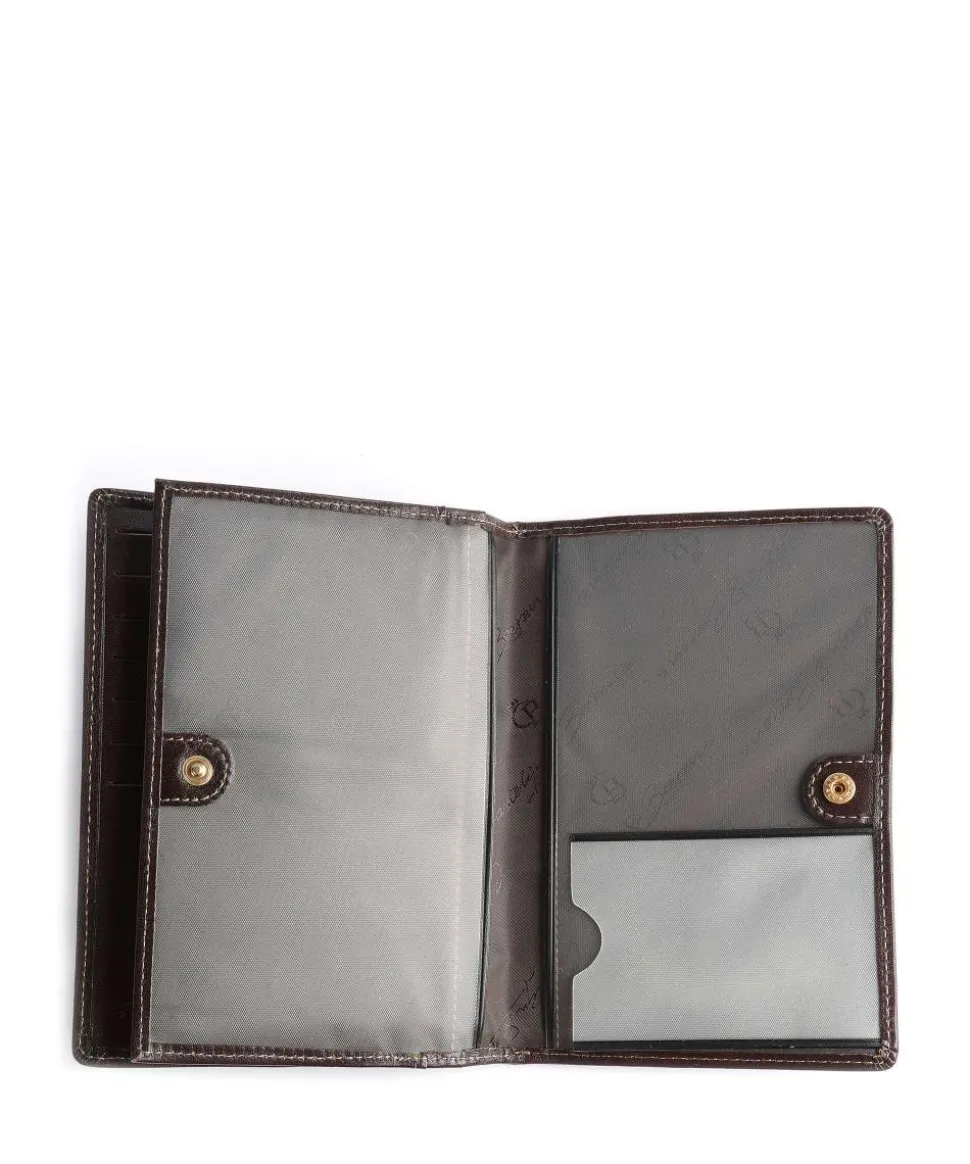 Gaucho RFID Kreditkartenetui fein genarbtes Rindsleder dunkelbraun