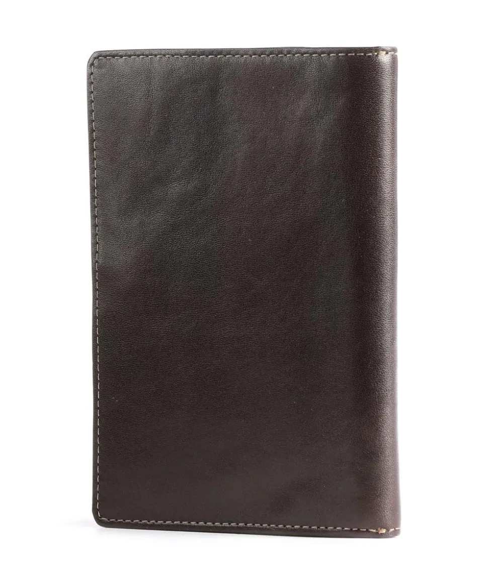 Gaucho RFID Kreditkartenetui fein genarbtes Rindsleder dunkelbraun