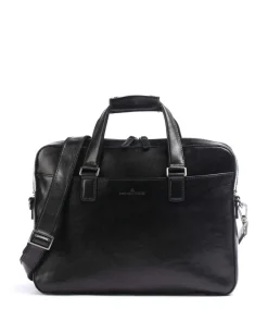 Gaucho Ted Aktentasche 15″ fein genarbtes Rindsleder schwarz