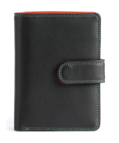 Geldbörse fein genarbtes Leder schwarz