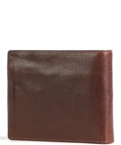 Geldbörse fein genarbtes Leder braun