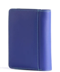 Geldbörse fein genarbtes Leder blau