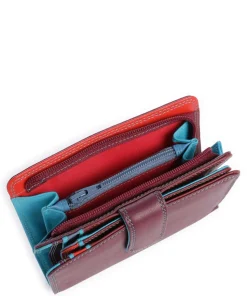 Geldbörse fein genarbtes Leder wein