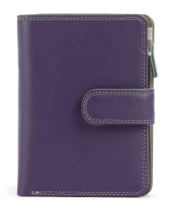 Geldbörse fein genarbtes Leder pflaume