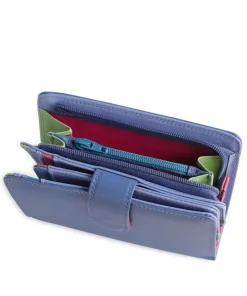 Geldbörse fein genarbtes Leder mehrfarbig