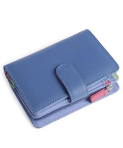 Geldbörse fein genarbtes Leder mehrfarbig