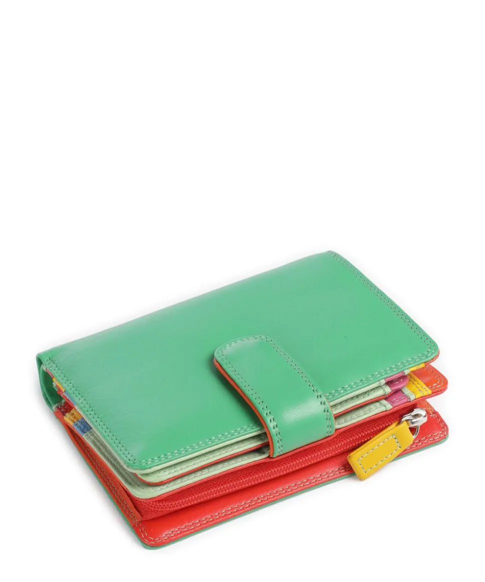 Geldbörse fein genarbtes Leder grün