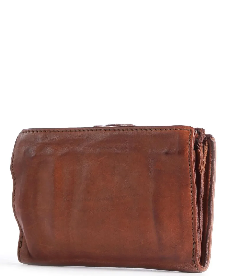 Geldbörse fein genarbtes Leder cognac