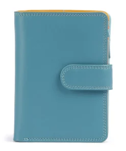 Geldbörse fein genarbtes Leder türkis