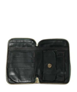 Geldbörse fein genarbtes Rindsleder dunkelgrün