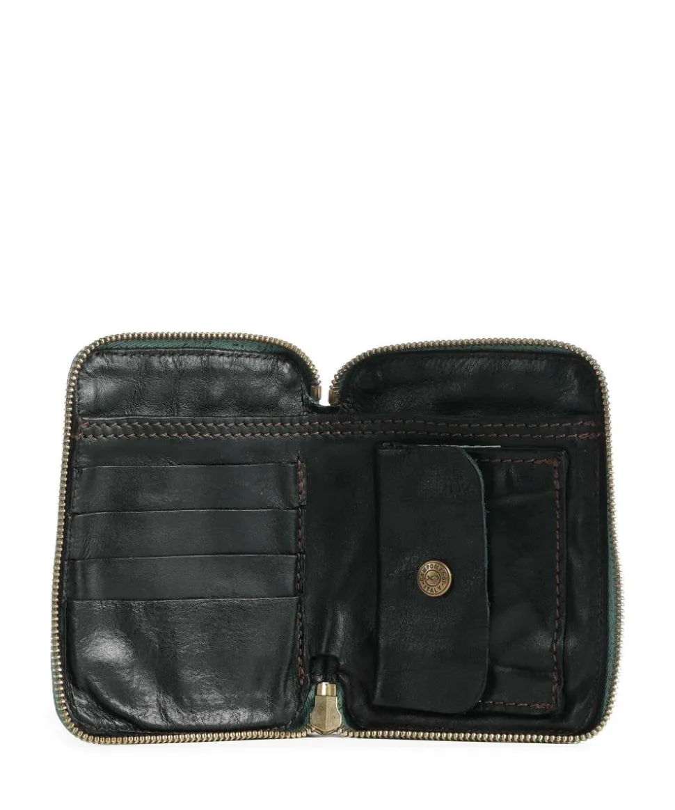 Geldbörse fein genarbtes Rindsleder dunkelgrün