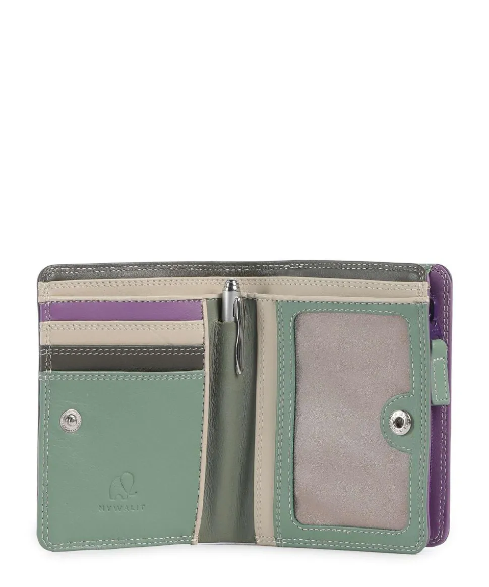 Geldbörse fein genarbtes Rindsleder pflaume