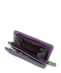 Geldbörse fein genarbtes Rindsleder pflaume