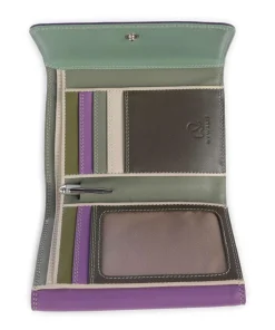 Geldbörse fein genarbtes Rindsleder mehrfarbig