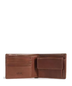 Geldbörse fein genarbtes Rindsleder braun