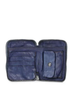 Geldbörse fein genarbtes Rindsleder dunkelblau