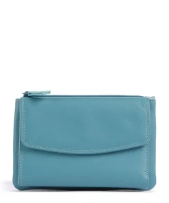 Geldbörse fein genarbtes Rindsleder türkis