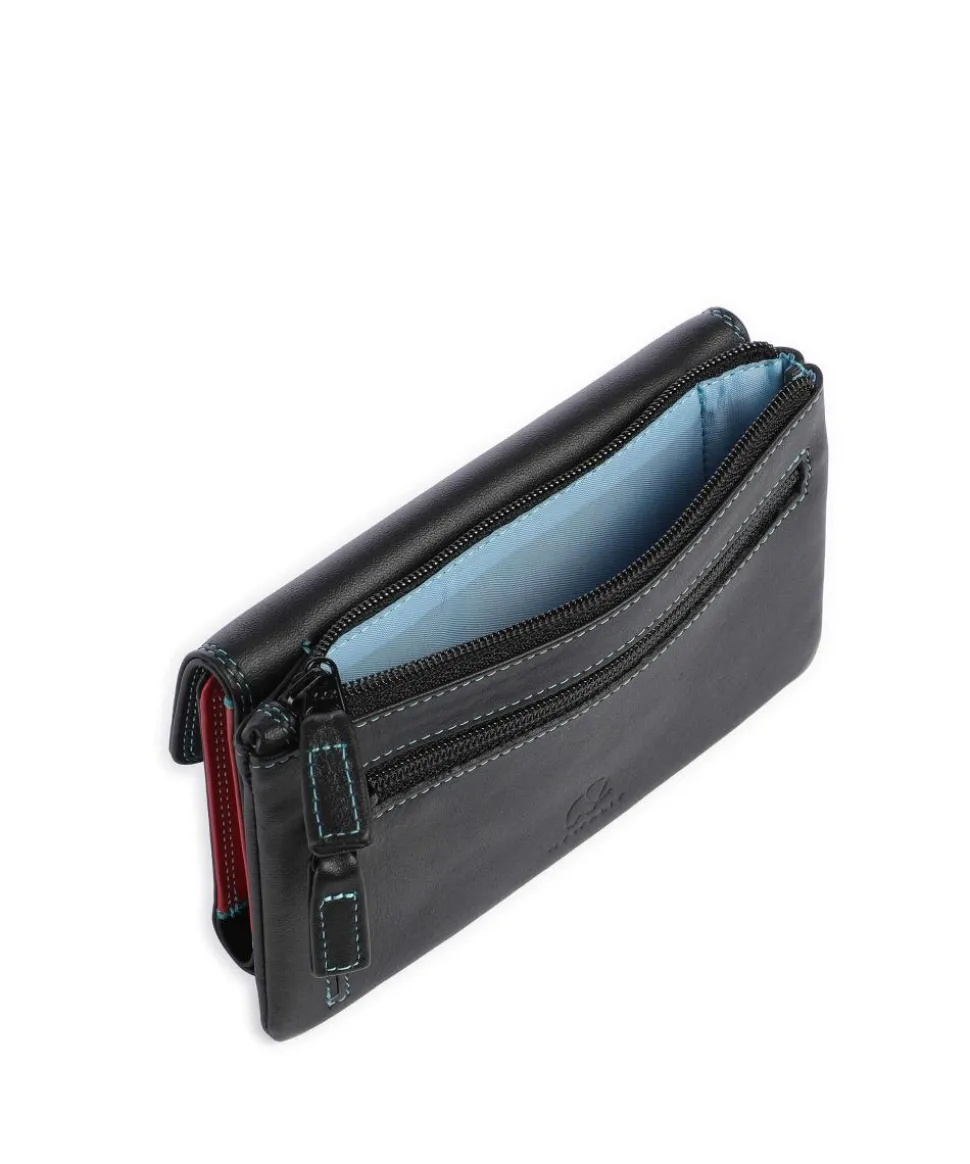 Geldbörse fein genarbtes Rindsleder schwarz