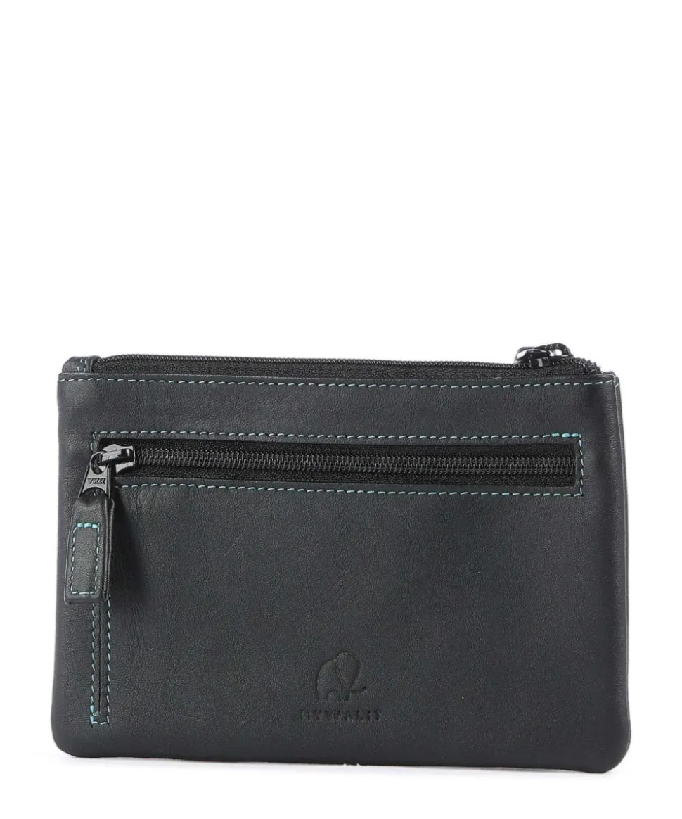 Geldbörse fein genarbtes Rindsleder schwarz