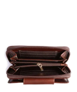 Geldbörse fein genarbtes Rindsleder braun