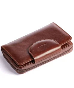 Geldbörse fein genarbtes Rindsleder braun