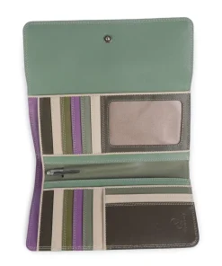 Geldbörse fein genarbtes Rindsleder mehrfarbig