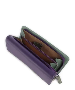 Geldbörse fein genarbtes Rindsleder mehrfarbig