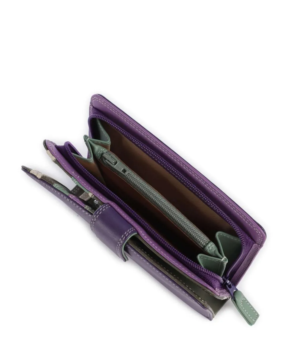 Geldbörse fein genarbtes Rindsleder pflaume