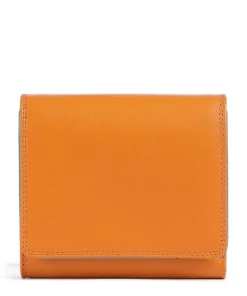 Geldbörse fein genarbtes Rindsleder orange