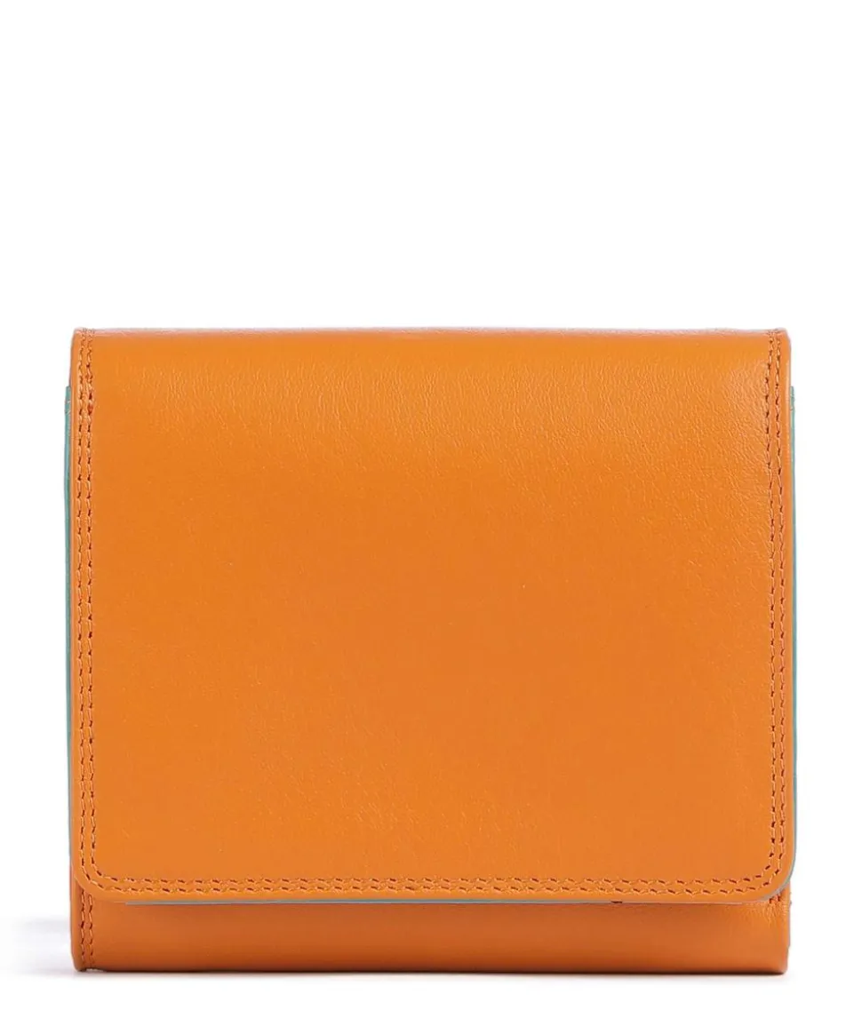 Geldbörse fein genarbtes Rindsleder orange