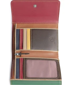 Geldbörse fein genarbtes Rindsleder mehrfarbig