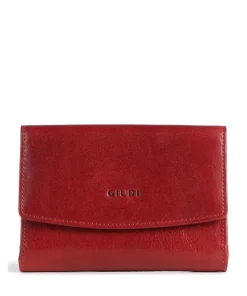 Geldbörse fein genarbtes Rindsleder rot