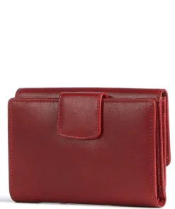 Geldbörse fein genarbtes Rindsleder rot